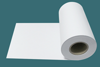 Rollo de papel de plotter en ropa, color blanco/azul/gris