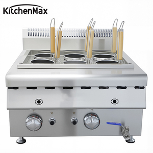 Estación de Cocina de Pasta a Gas Comercial KitchenMax con Quemador de Ebullición Rápida, Válvula de Drenaje y Cesta Integradas, para Restaurante Italiano - Product Image 3