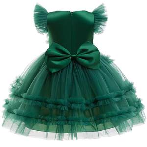 Vestido de Tul Verde para Niñas, Diseño Popular MS, Disfraz para Fiesta de Navidad, Elegante Vestido de Gala con Diseño de Árbol de Navidad - Product Image 3