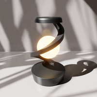 Lampe rotative à lévitation avec chargement sans fil Décoration romantique pour la maison Veilleuse RVB