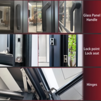 Ventanas y Puertas de Aluminio con Aislamiento Térmico, Vidrio Bajo Emisivo, Resistentes a Huracanes, para Ahorro Energético, para Viviendas