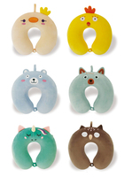 Coussin de voiture en forme de U, 1 pièce, mousse à mémoire de forme d'animal personnalisée, pour voyage, pour enfants