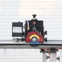 Scie électrique autotractée Raizi à 45 degrés pour la découpe de granit, marbre et pierre, avec rails de guidage, pour carreaux de céramique