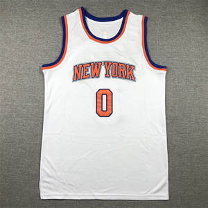 Bordado Personalizado al por Mayor, 25.ª Temporada, <span class=keywords><strong>New</strong></span> <span class=keywords><strong>York</strong></span> <span class=keywords><strong>Knicks</strong></span> City Ed # 30 # 4 # <span class=keywords><strong>Camiseta</strong></span> de <span class=keywords><strong>Baloncesto</strong></span> 7, Malla de Poliéster, Unisex, para Adultos, Estilo Cross-Border - Product Image 1