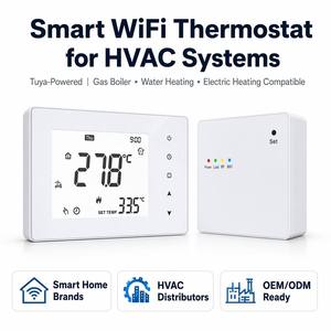 <span class=keywords><strong>Thermostat</strong></span> intelligent WiFi RF868 avec kit récepteur <span class=keywords><strong>sans</strong></span> <span class=keywords><strong>fil</strong></span>, contrôleur de température numérique <span class=keywords><strong>programmable</strong></span> pour chaudière à <span class=keywords><strong>gaz</strong></span> - Product Image 1
