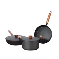 Marmite de cuisine Ustensiles de cuisine Fer antiadhésif Cuisinière à induction Casseroles et poêles Batterie de cuisine Ensembles de vaisselle