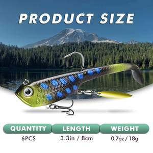 Cabeza de plomo de alta calidad, verdadera Anguila suave con gancho, Anguila pequeña, 11,5g/6,5 cm, Señuelos de Pesca suaves, cebo - Product Image 6