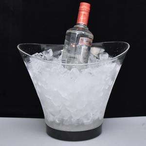 Seau à glace led à <span class=keywords><strong>champagne</strong></span> OEM Logo personnalisé Seau à glace 12 bouteilles de bière Seau à glace surgelé doré - Product Image 6