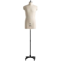 Maniquí de Hombre Adulto de Medio Cuerpo para Confección Tridimensional, Aplicaciones de Sastre, Costura, Diseño de Ropa