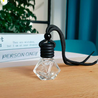 Botol Diffuser Mobil Kosong 8ml Mini Gradient Frost Hanging Glass, Pengharum Mobil, Minyak Esensial, Interior Mobil, Rumah, Kantor