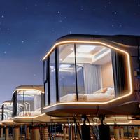 Maison-capsule préfabriquée de luxe en acier galvanisé, hiverisée et étanche, pour lodges alpins/locations saisonnières en hiver