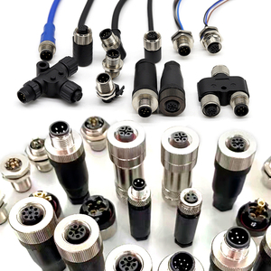 IP65 IP67 IP68 M12 4 pin thẳng Nam sang nữ nhựa không thấm nước 2/3/4/5/6/7/8/10/12/17 pin kết nối cáp assenmbly - Product Image 1