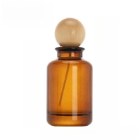 Botol Semprot Parfum Kaca Mewah Warna Amber Ukuran 30 ml 50ml 100ml yang Dapat Disesuaikan