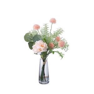 Asuka Fleurs Artificielles Murales Décoration Mariage Maison Bouquet à Main CF01114 Tissu Plastique Tressé - Product Image 5