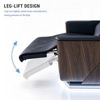Fauteuil de lavage professionnel de luxe haut de gamme de style japonais en bois pour salon de coiffure, avec repose-pieds réglable et couleur personnalisable