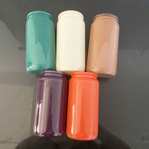 Vaso de Vidrio de 16 oz en Colores Otoñales, para Sublimación, en Blanco, para Transferencia DTF UV, Disponible en Almacén de EE. UU. - Product Image 1