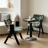 Fauteuil de direction de luxe moderne nordique en bois massif, chaise de loisirs exquise et confortable, canapé individuel pour bureau, hôtel, école, salon