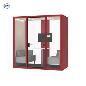 Phòng họp mô-đun hiện đại Graki L Model làm bằng hợp kim nhôm, tích hợp ghế sofa giường, ngăn chứa đồ, dành cho 2 người, giảm tiếng ồn, chất lượng tuyệt vời. - Product Image 1