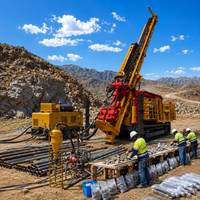 Foreuse à circulation inverse pour trous profonds, machine sur chenilles de 1200 m pour l'exploration et l'échantillonnage des ressources minières d'or