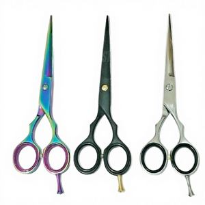 Ensemble de 11 ciseaux à cheveux en acier inoxydable pour usage domestique, kit de coiffure avec tondeuse, rasoir, ciseaux à effiler, ciseaux de coupe pour droitiers - Product Image 2