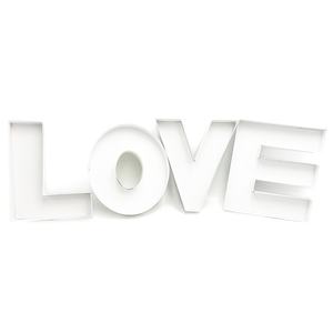 Caja de Cartón con Forma de Letra LOVE de 8.18 Pulgadas de Alto, Rellenable con Papel Maché, en 3D, para Dulces y Golosinas - Product Image 3