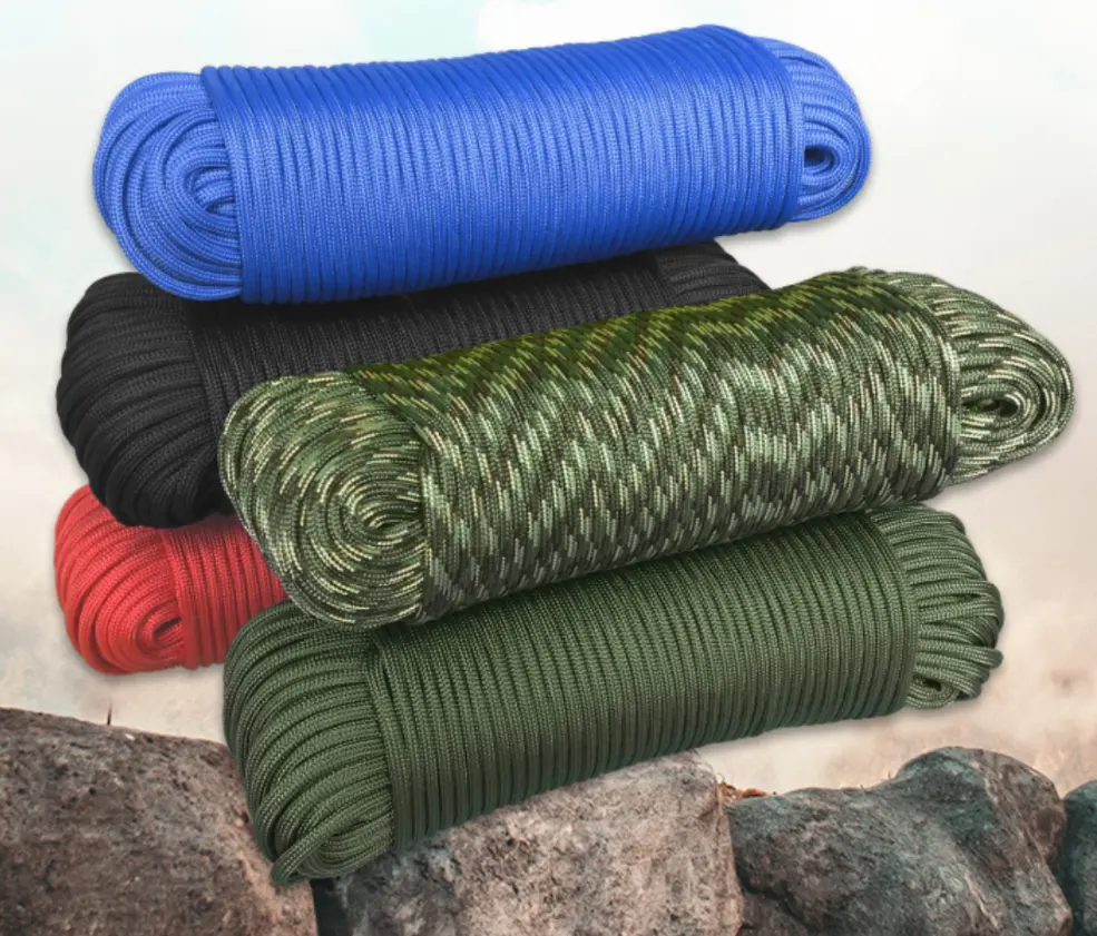Заводская распродажа пряди плетеные оптовые индивидуальные полиэфирные полипропиленовые нейлоновые веревки плетеные веревки