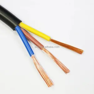 RVV 300/500V 2*1.0mm2 cable 2 Core Conductor de cobre Cable flexible aislado de PVC