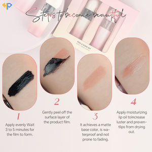 Kit <span class=keywords><strong>de</strong></span> Lèvres Personnalisé : Teinte Mate Imperméable, Huile à Lèvres Transparente Scintillante et Gloss Végétalien Hydratant à l'Acide Hyaluronique - Product Image 4