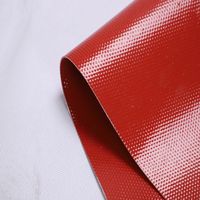 Tissu enduit de silicone de fibre de verre -- résistant au feu ignifuge à hautes températures résistant à la chaleur
