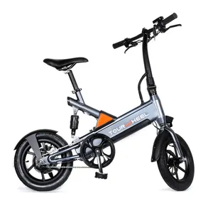 Tourwheel unique design mini size adults sport 350W fashion city e bike 14 inch electric folding bike