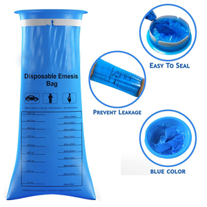 Bolsa plegable de plástico para vómitos de emergencia de 1000ml, bolsa para náuseas desechable para coche médico de Hospital - Product Image 2