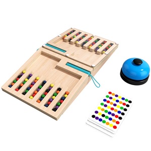 Jeu de bataille magnétique en bois compétitif pour enfants, cadeau interactif pour la famille et les fêtes - Product Image 4
