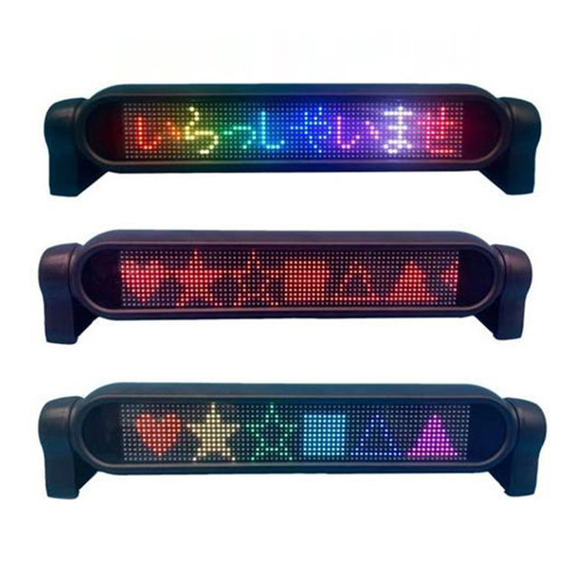 Smart Rgb Led Strip Sign Board App-Controlled Programmable Flexible Led Display for Cars and Vehicles Ip67 Rated