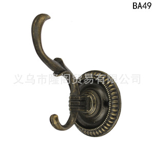<b>Antique</b> Style Zinc Alloy Wall Mount Clothes Hook 42x45x72mm BA49 Single Hook For <b>Wardrobe</b> Cabinet Decorative Use - Product Image 4