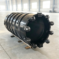 Tige de carottage avec trépan à rouleaux compatible avec les foreuses rotatives Bauer Sany Soilmec pour le carottage de roches et la construction sur roches dures