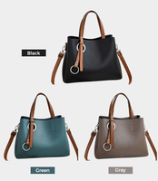 Sac à main tendance et élégant de couleur unie pour femme – Sac à bandoulière de luxe pour le shopping