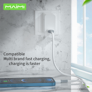 Câble <span class=keywords><strong>de</strong></span> données en silicone premium Maimi, charge rapide 30W, 1M, souple et durable, USB C vers C - Product Image 5