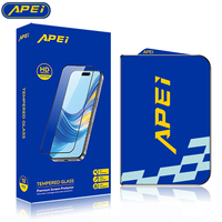Protection d'écran en verre trempé HD transparent anti-traces de doigts, anti-rayures 9H, couverture intégrale ultra-fine pour iPhone Dou