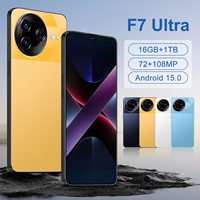 Nuevo Teléfono Celular Inteligente Android 15 Ultra 5G F7 con Batería de 7800 mAh, Pantalla de Resolución 2K, Almacenamiento de 16 GB + 1 TB, Venta al por Mayor