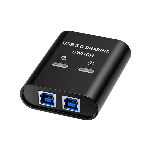 Factory OEM 2 in 2 Out USB 3.0 Switch USB Switcher for 2 Computers Sharing Keyboard Mouse Printer USB Sharing Switcher