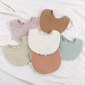 Bavoirs bandana pour bébé, lot de 2, en mousseline, triangulaires, respirants, absorbants, en coton doux, à boutons-pression, pour garçons et filles, pour la dentition et la bave - Product Image 4
