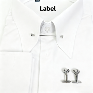 <span class=keywords><strong>Chemise</strong></span> de <span class=keywords><strong>smoking</strong></span> de luxe sur mesure pour <span class=keywords><strong>homme</strong></span>, coupe ajustée, en coton blanc, avec col pointu, boutons de manchette et barrette de col, idéale pour les occasions formelles et les affaires. - Product Image 2
