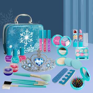 Fai finta di giocare <span class=keywords><strong>Frozen</strong></span> Makeup Starter Kit Set di bellezza cosmetica Set di trucco reale lavabile per bambini <span class=keywords><strong>giocattoli</strong></span> da principessa per ragazze che giocano - Product Image 2