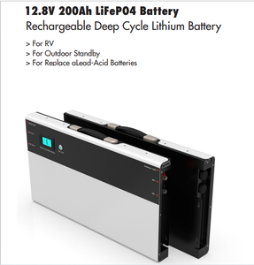 Delong Ultra-thin Wall Mount <b>12V</b>/12.8V 200Ah Backup <b>Battery</b> - Product Image 4