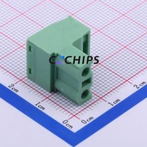 DB2EK-7.62-2P-GN-S Plug-in Terminal Block P=7.62mm Connector Male Plug 1x2P 7.62mm Green - Product Image 2