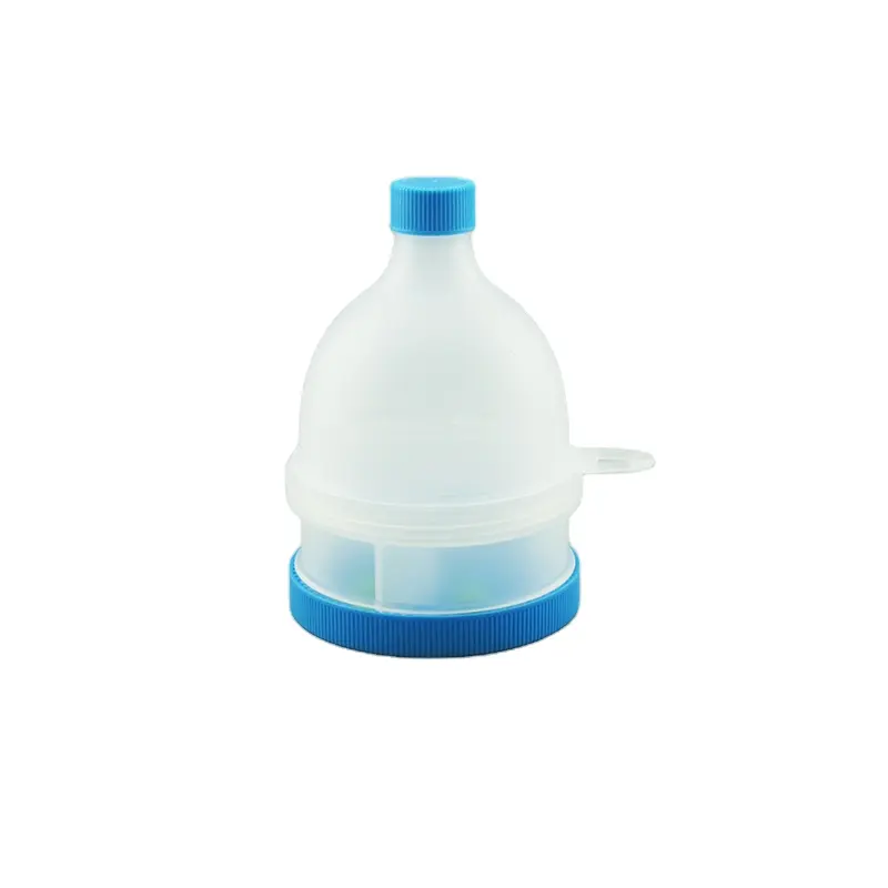 Mini Embudo de plástico sin BPA personalizable, embudo de proteína en polvo con contenedor de pastillas para sacudir la botella, gran oferta