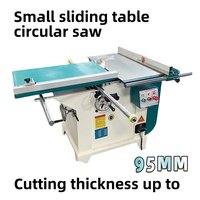 Scie circulaire à table coulissante verticale avec moteur pour le travail du bois, biseau à 45°, directement de l'usine