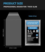 Sacs de protection HUACENT Guard Premium Ultra Clear Pro Graded pour cartes, épaisses, pour support magnétique, Top Loader, semi-rigides