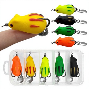 เหยื่อตก<span class=keywords><strong>ปลา</strong></span>รูปกบแบบนิ้วโป้ง ขนาด 3.4 ซม. เหยื่อปลอมแบบนิ่ม ใบพัดหมุน ตัวเบ็ดคู่ สำหรับตก<span class=keywords><strong>ปลา</strong></span>ในน้ำจืด - Product Image 1