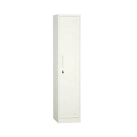 Casier du personnel 1 porte armoire casier en métal armoire école salle de sport vêtements placard de rangement armoire porte unique casier en acier